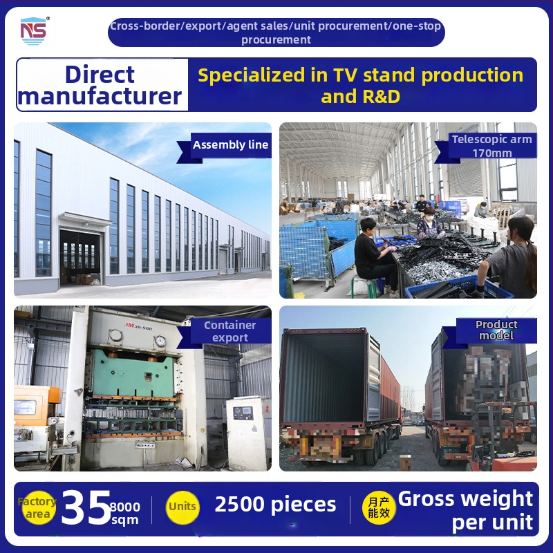 NS-PT002 Nástenný otočný držiak na TV, materiál: studená valcovaná oceľ, kompatibilný s plochými televízormi, hmotnosť 3,1 kg