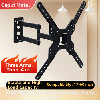 Teleskopický nástenný držiak na televízory/monitory, 180° výklon, model Z40, studená valcovaná oceľ