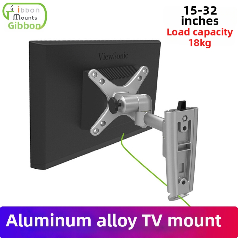 Gibbon L03 nástenný držiak na TV z hliníkovej zliatiny, skladací, nosnosť 18 kg