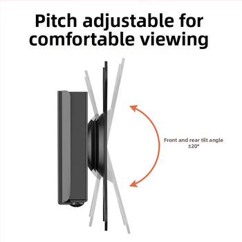 Držiak monitora na stenu – kompaktný a odolný, otáčavý a nastaviteľný; Materiál: studená valcovaná oceľ; Model: D13F; Hmotnosť: 2000 g
