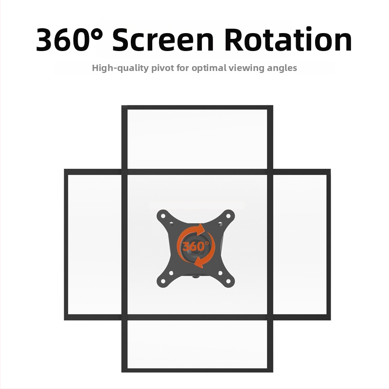 Držiak monitora na stenu – kompaktný a odolný, otáčavý a nastaviteľný; Materiál: studená valcovaná oceľ; Model: D13F; Hmotnosť: 2000 g