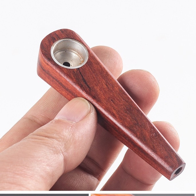 Pipa od mahagonijskog drveta — moderni, jednostavan dizajn, bez prilagodbi, nije uvozena