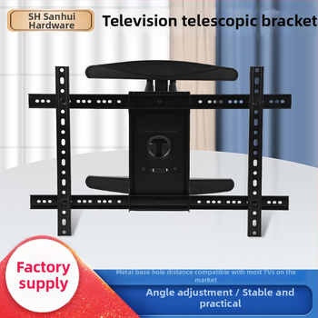 Univerzálny nástenný držiak na televízor, otáčací teleskopický ramen, vysúvateľný, z ocele za studena valcovanej
