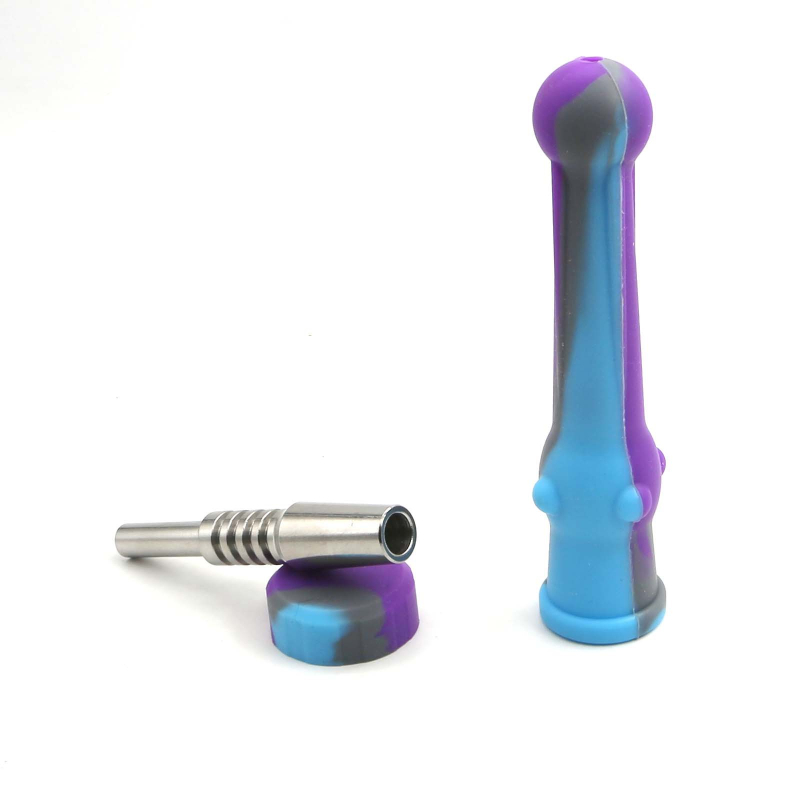 Silikonski set za pušenje s mogućnošću otiska logotipa, višekratna upotreba, kutija od 250 komada