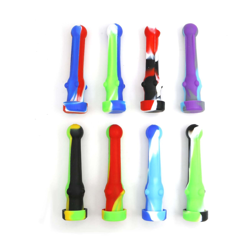 Silikonski set za pušenje s mogućnošću otiska logotipa, višekratna upotreba, kutija od 250 komada