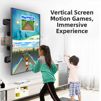 Šesťramenný otočný nástenný držiak na televíziu s 90° prechodom medzi horizontálnou a vertikálnou orientáciou; materiál: studená valcovaná oceľ + ABS.