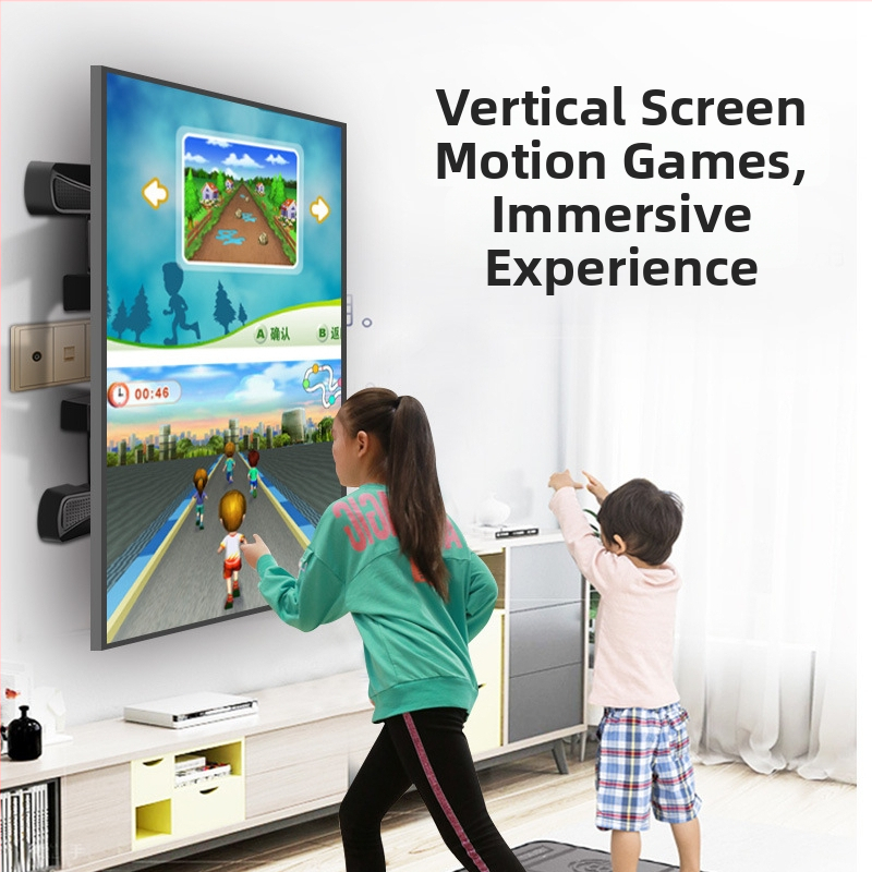 Šesťramenný otočný nástenný držiak na televíziu s 90° prechodom medzi horizontálnou a vertikálnou orientáciou; materiál: studená valcovaná oceľ + ABS.