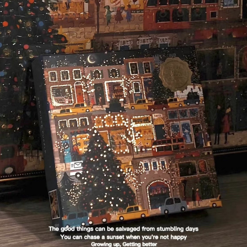 Winter Lights 500 darabos sík papíralapú puzzle, Light of Winter Lights márka, 14+ korosztály