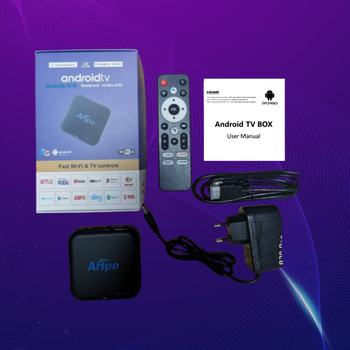 Artpo Rs96mini Android 14 4K TV Box με διπλής ζώνης Wi‑Fi (2.4G/5G) και Bluetooth 5.X, 2GB RAM