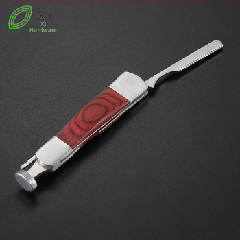 Nož za lulu s ravnim čeličnim vrhom, tijelo od nehrđajućeg čelika, drveni završetak — Xinjun Hardware, model xj015, višekratna upotreba