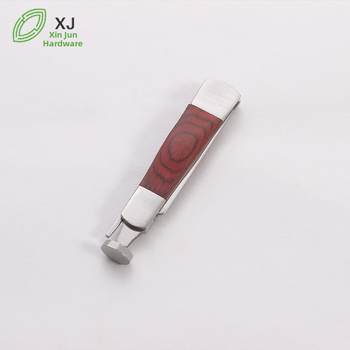 Nož za lulu s ravnim čeličnim vrhom, tijelo od nehrđajućeg čelika, drveni završetak — Xinjun Hardware, model xj015, višekratna upotreba