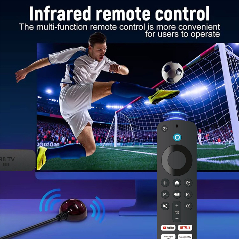 Android TV Box H98TV, Διπύρηνο Amlogic Jingchen, 2GB RAM, 16GB αποθήκευση, Full HD 1920x1080, Wi-Fi, HDMI, USB