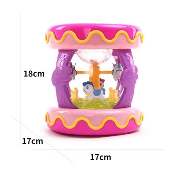 Gyerekek oktató dobtárgy fényekkel és zenével – műanyagból, Son márka, színes dobozos csomagolás, 0–3 éveseknek, 2025-ös megjelenés