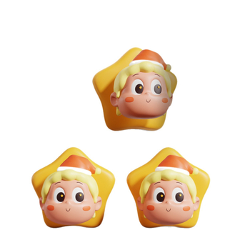 Csillag alakú ajtóütközés-gátló ragasztó stopper, PVC-anyagú, ragasztóval szerelhető, standard felépítés, modern minimalista stílus