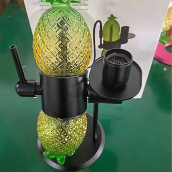 Ananas gravitacijska nargila, 360° okret, metalna konstrukcija, podrijetlo Zhejiang, 4 komada u kutiji, tisk logotipa dostupan, prilagođavanje dostupno