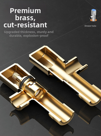 Ventil triunghiular din cupru pentru boiler cu conector prelungit îngroșat și supapă în formă de opt