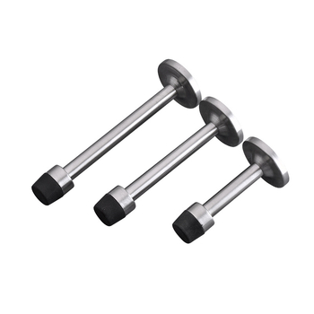 Stopper de ușă din oțel inoxidabil, model 913, montat pe perete, finisaj cu textură de sârmă