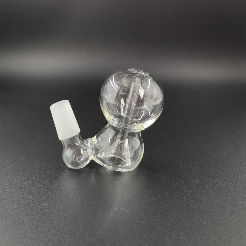 Bong üvegből készült, buborékfej szűrő, újrahasználható, termékkód Bwl2001, modern minimál stílus