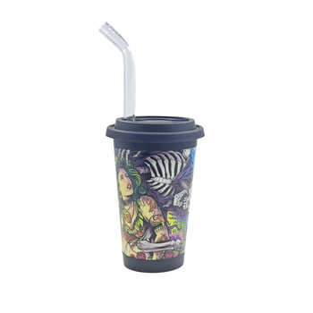 Szilikon dohányzókészlet – teáskészlet tejjel, vízcső, dohányzó pipa (Amerikai stílus)