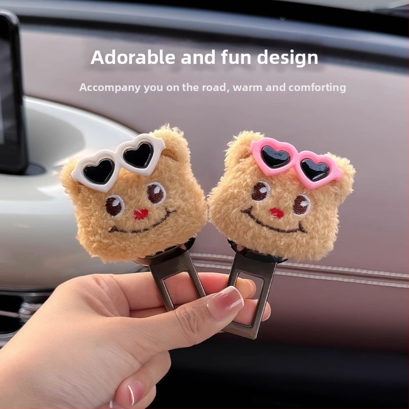 Kopča sigurnosnog pojasa automobila s utorom za karticu suvozača i stražnjim produžnim konektorom — DIY pliš