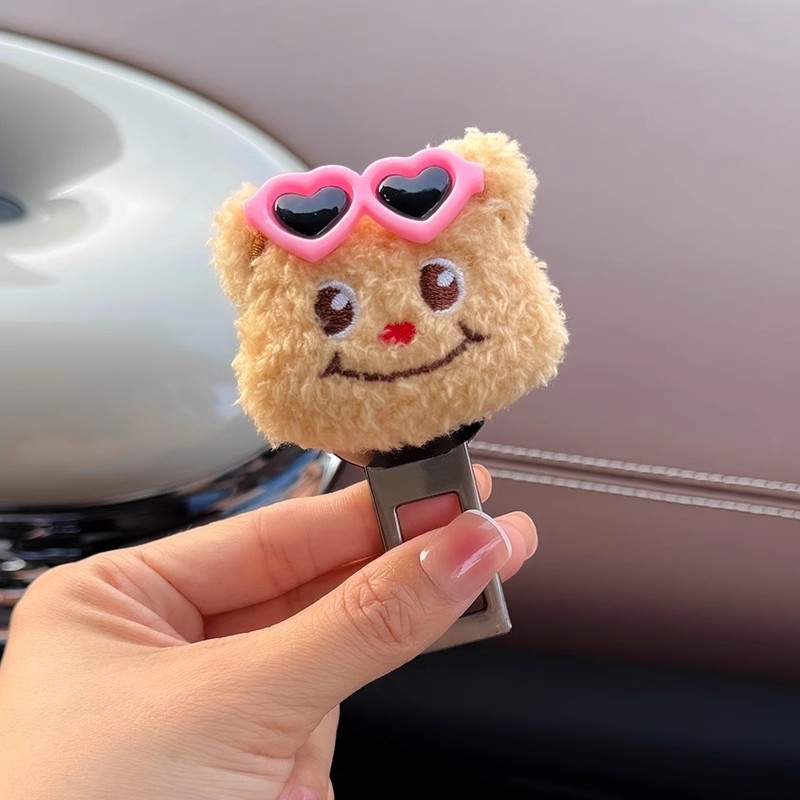 Kopča sigurnosnog pojasa automobila s utorom za karticu suvozača i stražnjim produžnim konektorom — DIY pliš