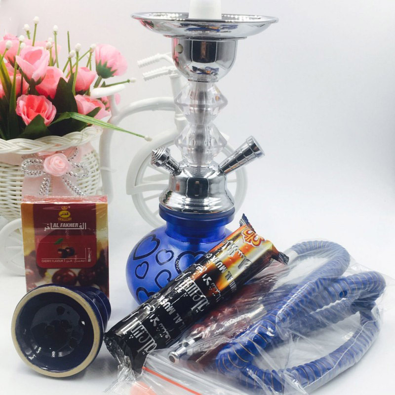 Nargila za vodu s voćnim okusom, metalna dvostruka cijev komponenta, pasta za brzo paljenje ugljena, mogućnost prilagodbe