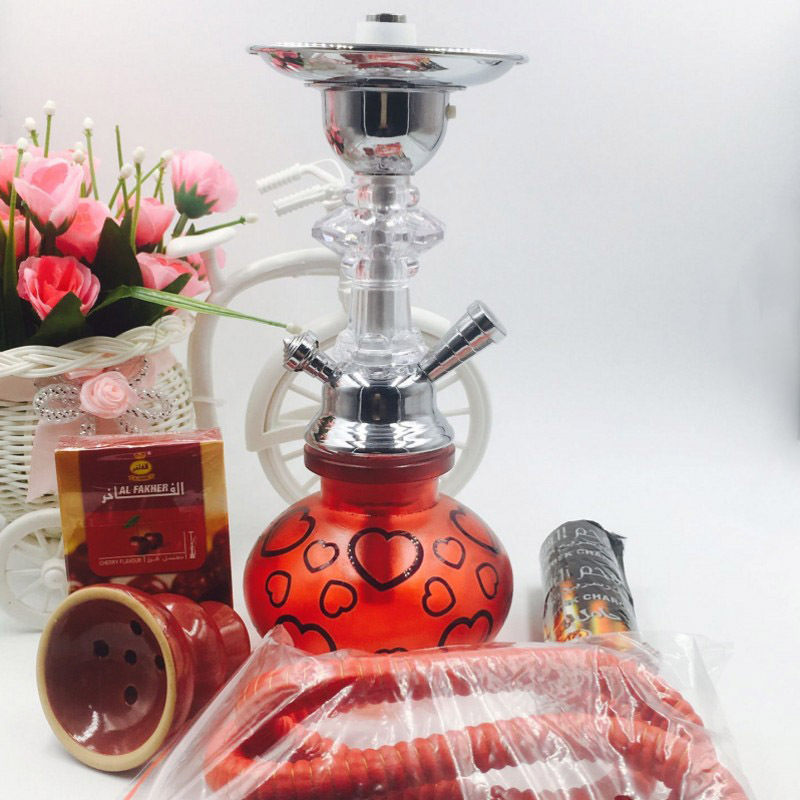 Nargila za vodu s voćnim okusom, metalna dvostruka cijev komponenta, pasta za brzo paljenje ugljena, mogućnost prilagodbe