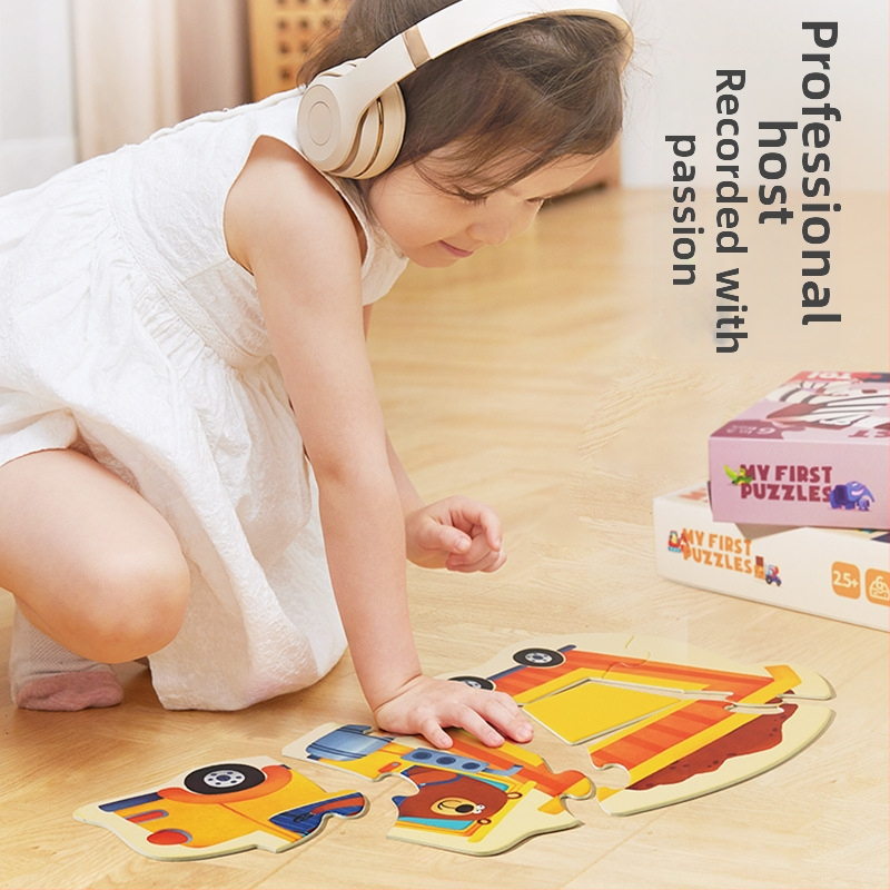 Dječji puzzle – dvostrani, prvi set (Materijal: papir; Dobna skupina: 4–6 godina; Marka: TOI/tuyi)