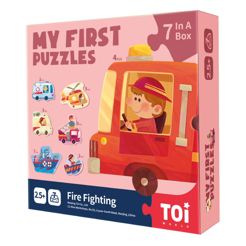 Dječji puzzle – dvostrani, prvi set (Materijal: papir; Dobna skupina: 4–6 godina; Marka: TOI/tuyi)