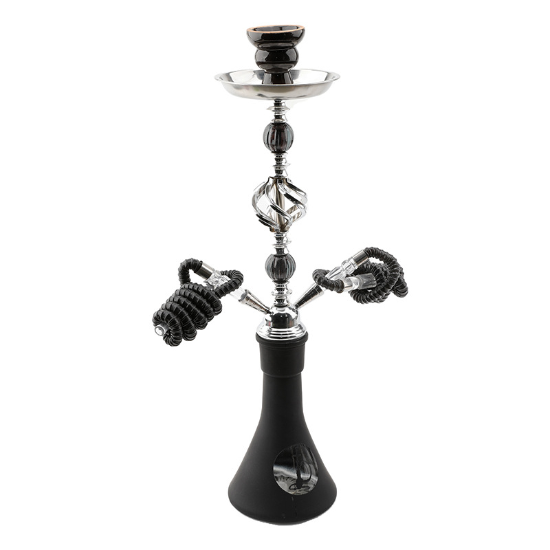 Arab Hookah készlet – Fém és üveg Shisha, Bár/KTV stílus, 12 darabos doboz, logó nyomtatás elérhető
