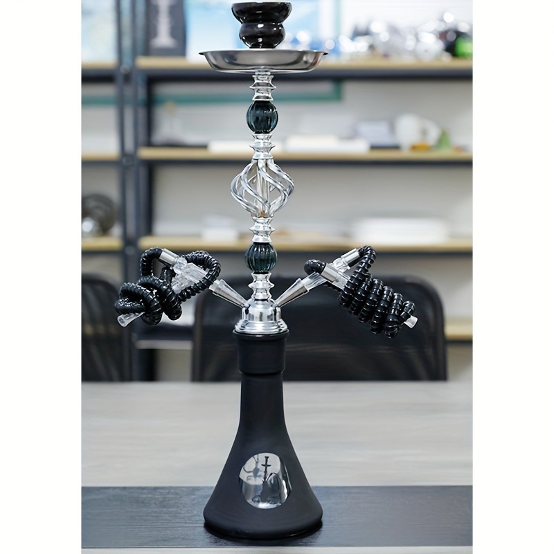 Arab Hookah készlet – Fém és üveg Shisha, Bár/KTV stílus, 12 darabos doboz, logó nyomtatás elérhető