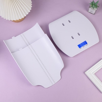 BeBiška vaga – digitalna vaga za bebe, virge; maksimalna nosivost 100 kg; napajanje s 2 AAA baterije; pakiranje od 5 kom