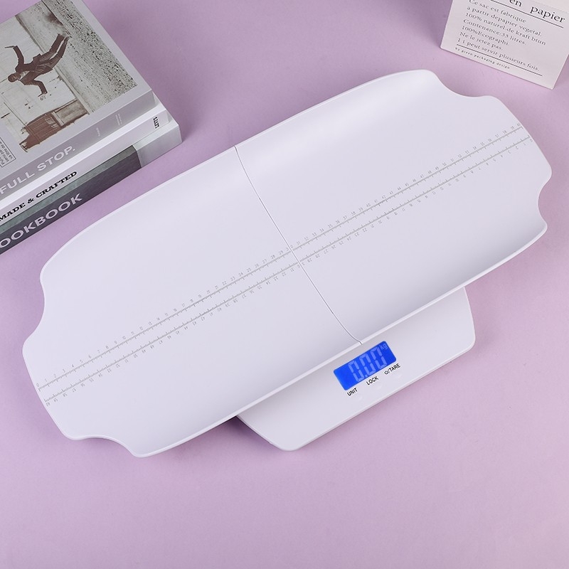 BeBiška vaga – digitalna vaga za bebe, virge; maksimalna nosivost 100 kg; napajanje s 2 AAA baterije; pakiranje od 5 kom
