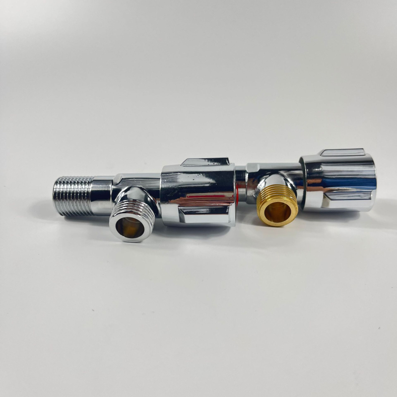 Vigus K974 – rézből készült szögletes mosdócsaptelep, meleg- és hideg vízhez, rézmag, kézi szerelés