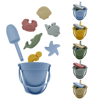 Set igračaka za plažu od silikona – alati za pijesak i vodu, 430 g/set, za djecu 4–6 godina