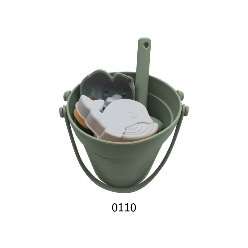 Set igračaka za plažu od silikona – alati za pijesak i vodu, 430 g/set, za djecu 4–6 godina