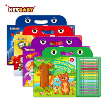 Keybaby Edukativna dječja knjiga za crtanje, papirnate stranice, za djecu 4–6 godina, intelektualni razvoj