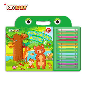 Keybaby Edukativna dječja knjiga za crtanje, papirnate stranice, za djecu 4–6 godina, intelektualni razvoj