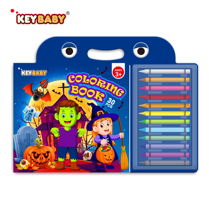 Keybaby Edukativna dječja knjiga za crtanje, papirnate stranice, za djecu 4–6 godina, intelektualni razvoj