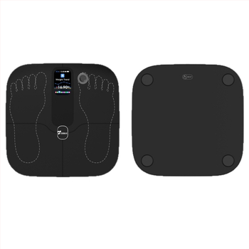 Ζυγαριά λιπομέτρησης με αναγνώριση αποτυπώματος ποδιού, WiFi και Bluetooth, φόρτιση Type-C, 4 αισθητήρες