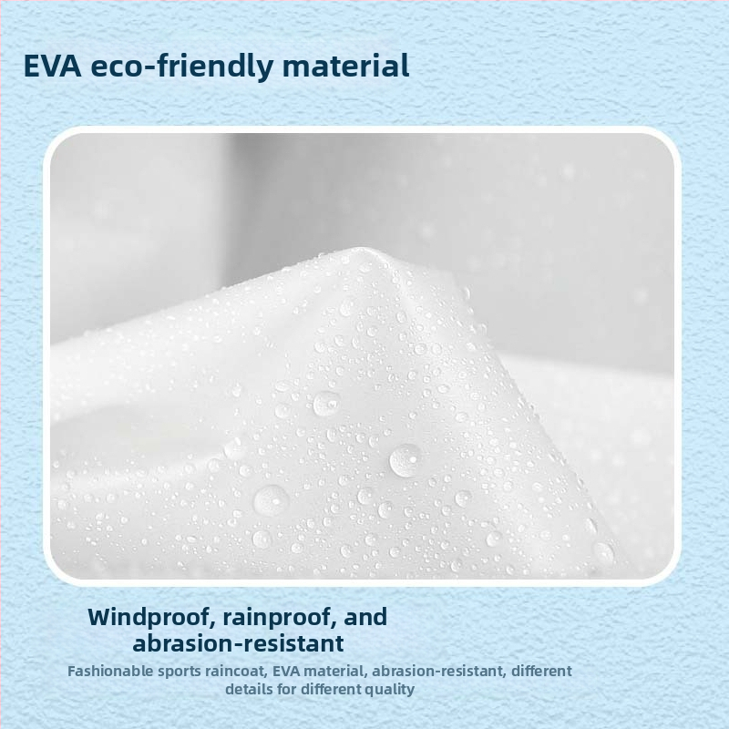 Impermeabil EVA de unică folosință pentru adulți, poncho de drumeție în stil desen animat, grosime a țesăturii 0.03