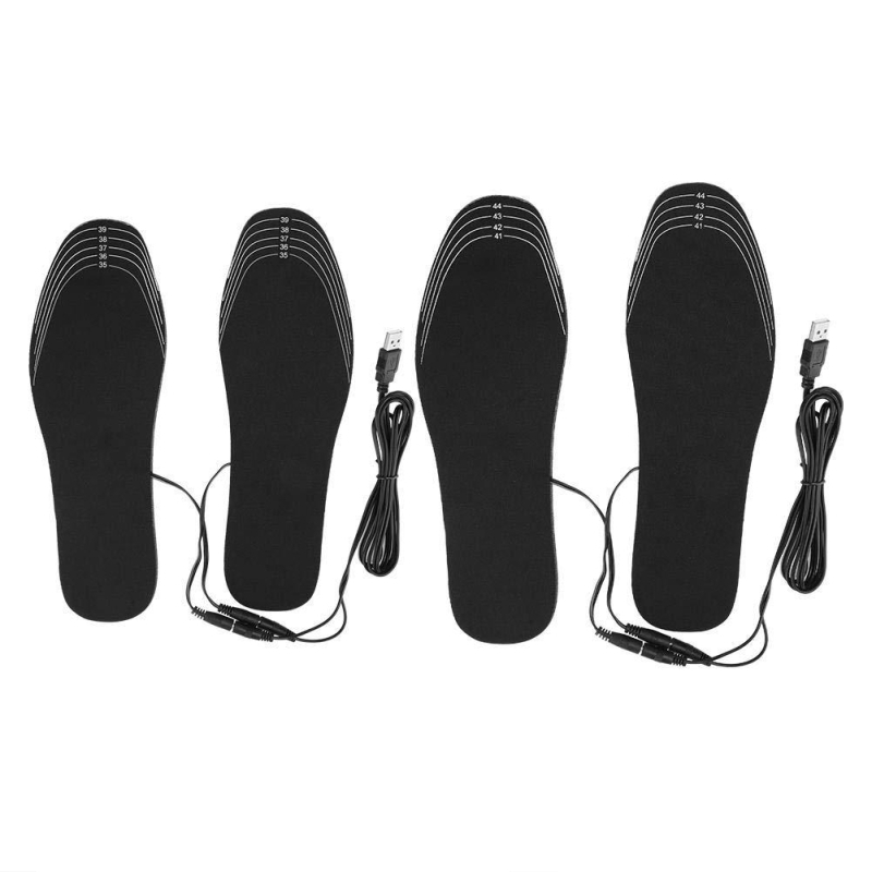 Unisex USB grijaći ulošak za cipele, periv i reziv, za papuče/kućne cipele, kanvas materijal