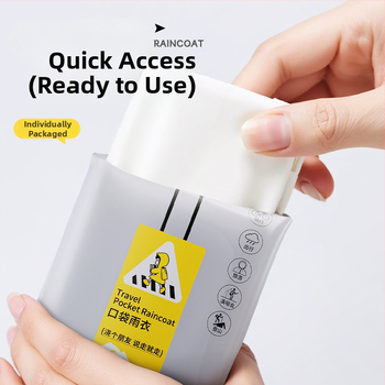 Pelerină de ploaie PEVA, de unică folosință, pentru adulți, lungă, pentru drumeții și activități în aer liber; material EVA 90 g