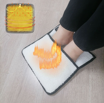 King Grids USB grijaće uloške za stopala – unisex papuče od ovčje vune, griju stopala kod kuće i na poslu