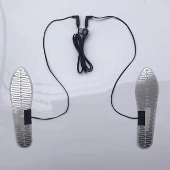 Grijani ulošci za cipele USB 5V s metalnim elementom grijanja, za skijanje, unisex