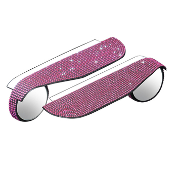 Автомобилна дъждозащита за задното огледало с hotfix кристали, модел B000052, персонализирана обработка