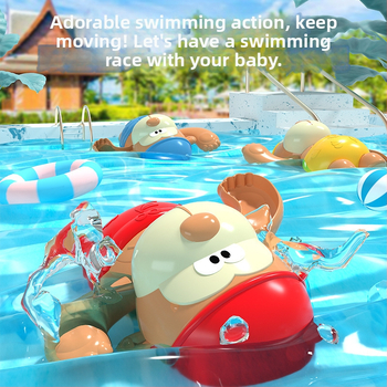 Играчки за къпане: Маймунка и пате за водни игри, пластмасови, за деца 0–3 г., марка Chuanyu, 3C сертифицирано (2023182202039406)
