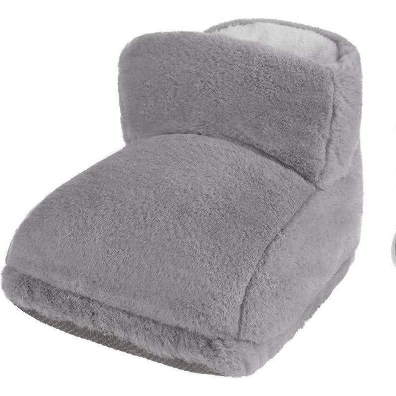 USB-s elektromos lábmelegítő papucs, uniszex beltéri cipő, újra tölthető, textil felső és talp