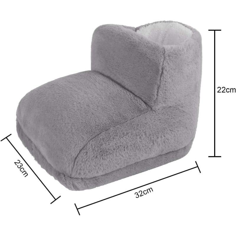 USB-s elektromos lábmelegítő papucs, uniszex beltéri cipő, újra tölthető, textil felső és talp