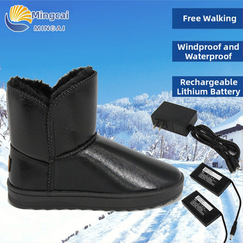 Dobíjateľné vyhrievacie topánky s uhlíkovými vláknami, USB napájanie, Li-ion batéria 3000 mAh, 6-7 hodín tepla